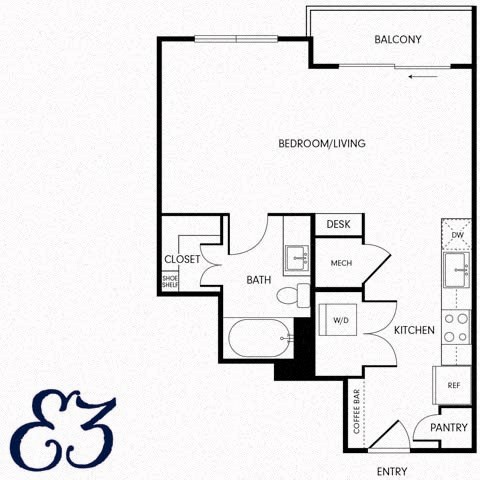 a floor plan of a house with a small footprint
